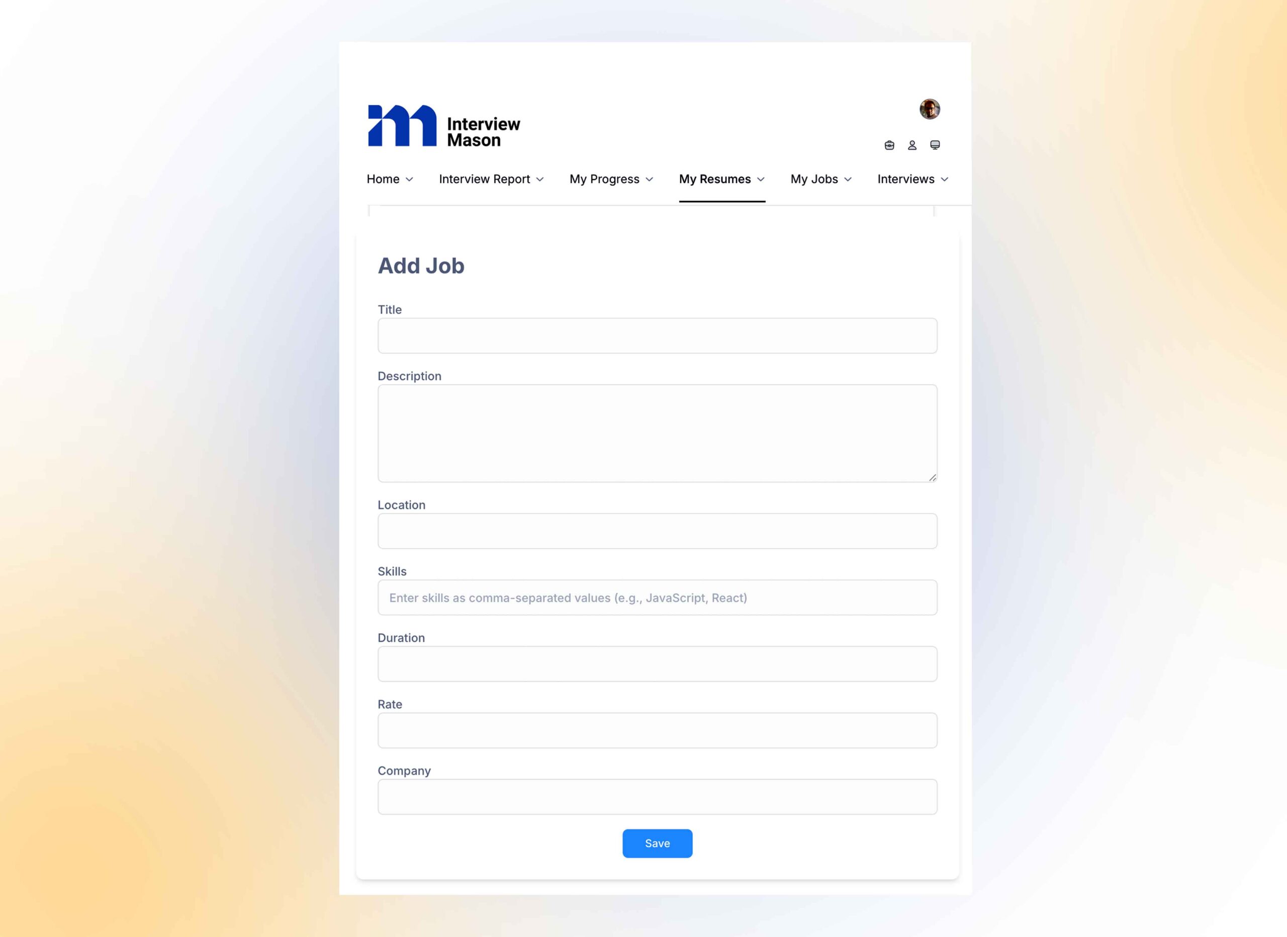 Add-job-role---Interview-Mason